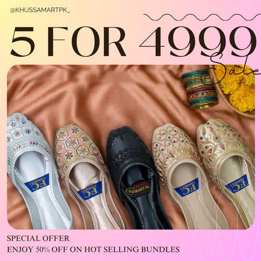 Premium Paded Casual Deal 5 Silver, Rose Gold, Black, Cream, Gold